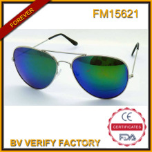 FM15621 Popular New Type Promotion Metal Sunglasses with Blue Revo Lens